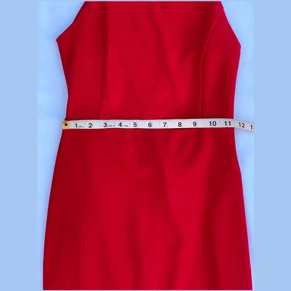 Express XS Open Back High Neck Bodycon Dress - Picture 5 of 7